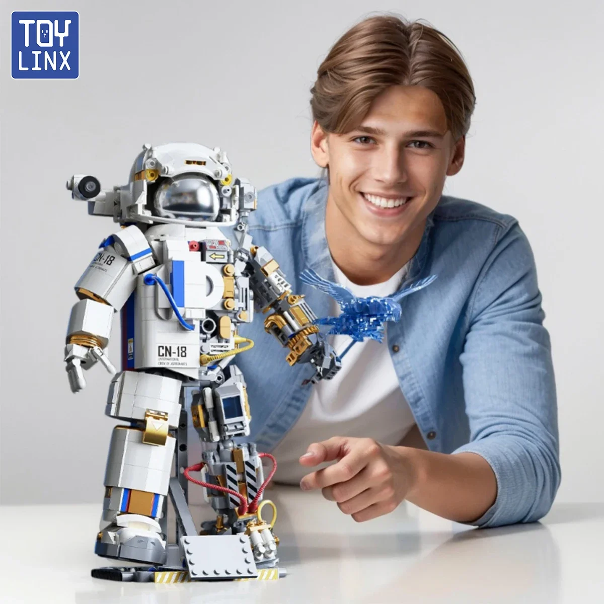 1469PCS Great Astronaut Building Blocks Kits Space Explorer Astronaut Model STEM Education Assembly Toy for Space Enthusiasts