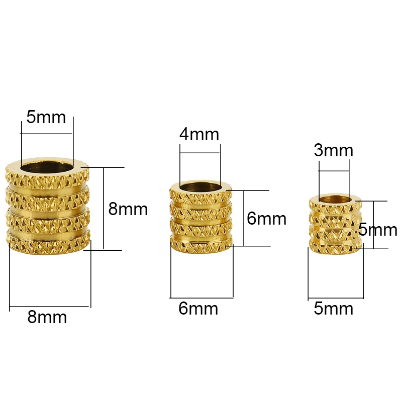 20 pezzi distanziatore in acciaio inossidabile perline 5mm 6mm 8mm colore oro metallo sciolto grande foro perline braccialetto collana gioielli che fanno risultati