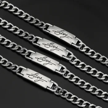 Kpop Group Team Leader Bang Chan Design Bracelet Chain logo Trendy letter Bracelets For Fans Approximately 18CM in lengh
