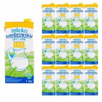 Zambrów milk UHT 1,5% 1 L x 12 pieces