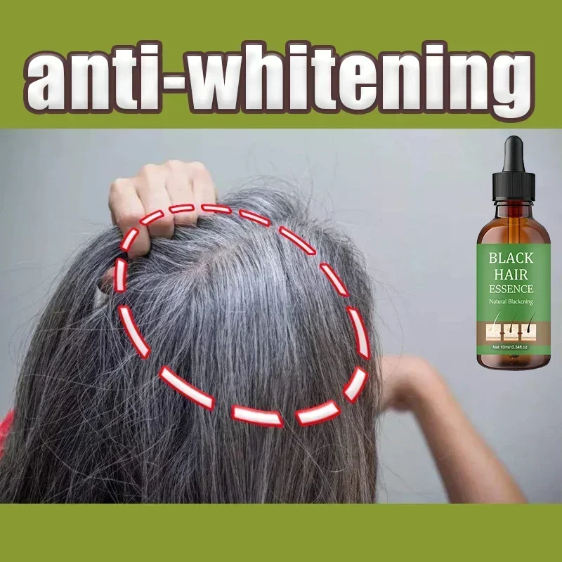 

Natural Anti Gray Hair Serum - Repair White & Darkening Hair | Nourishing Hair Care Remedy