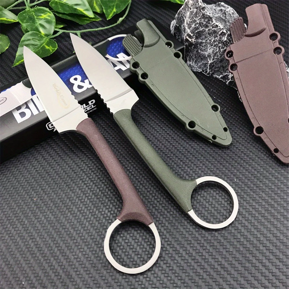 

Нож с фиксированным лезвием 20AZ, прямой нож, нейлоновая ручка из АБС-пластика, лезвие 440C, пустые приключения, многофункциональный портативный, высокое качество