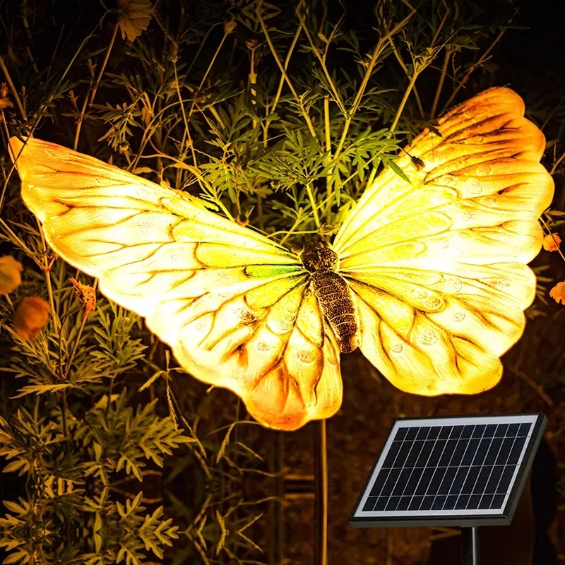 

Solar butterfly light outdoor waterproof courtyard garden decorative light garden square lighting design plug-in animal light