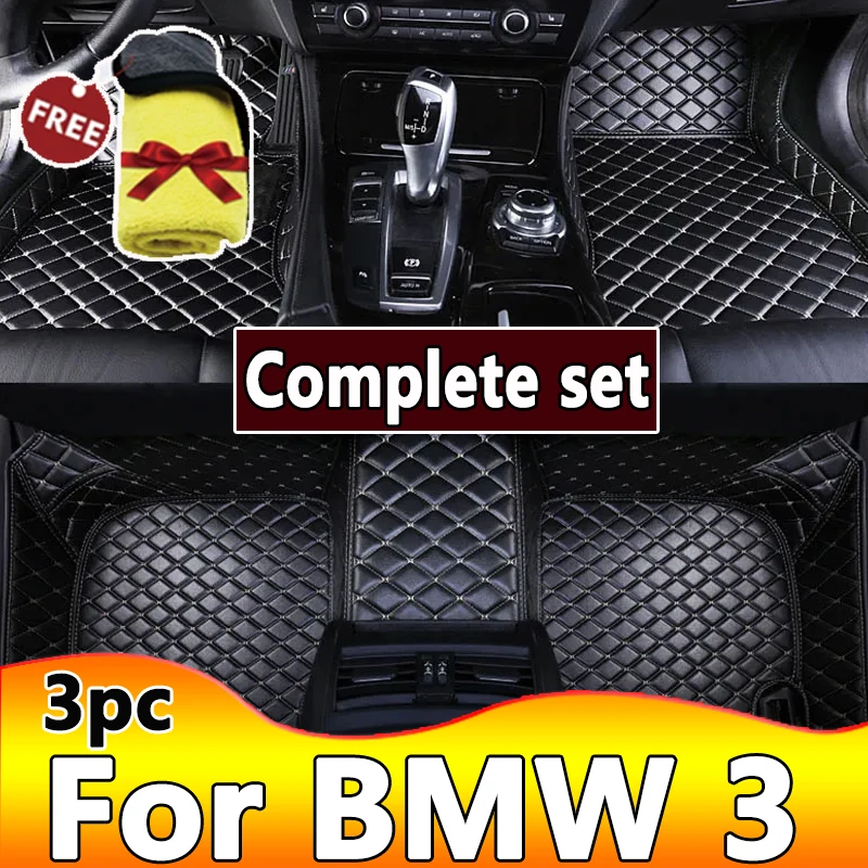 Car Floor Mats For BMW 3 F30 325i 330i 320i 318i Five Doors 2013 2014 15 16 17 18 19 Foot Pads Carpet Cover Interior Accessories