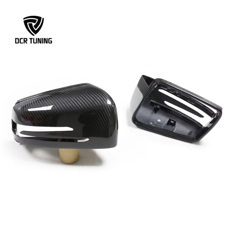 Dry Carbon Fiber Front Mirror Cover Replacement for - A176 W246 W204 C207 W212 W221 X204 X156 W117 W218