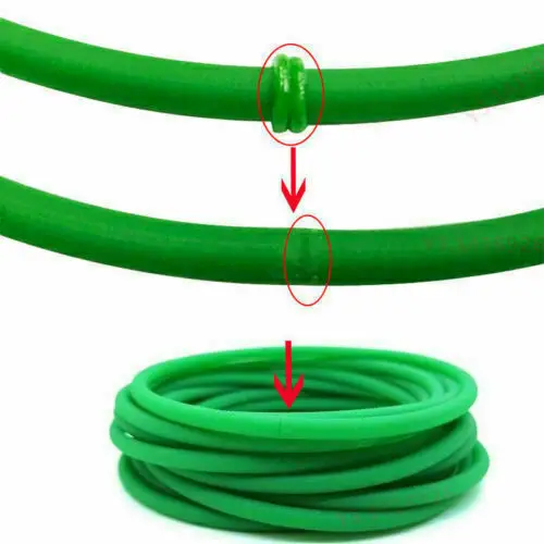 1M Round Urethane Drive Belt Diameter 2/3/4/5/6/8/10/12mm Rough Surface Green