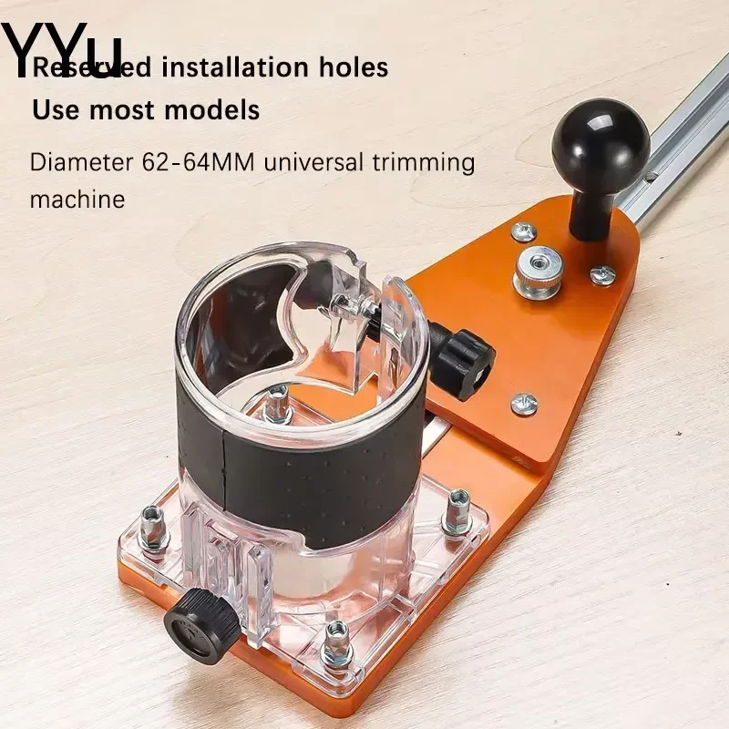 custom for Woodworking Edge Trimmer Thick Base Fence Ruler Support Precise Positioning Modification Part Router Table