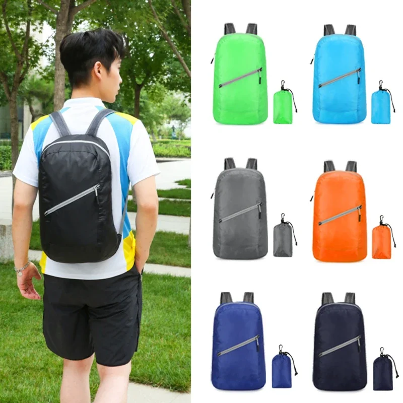 New Fashion Backpack for Men and Women Lightweight Outdoor Folding Bag Waterproof Travel Bag Lightweight Sports Backpack