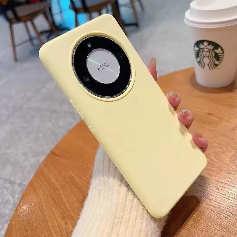 حافظة لهاتف Honor X9D/X70 حافظة فاخرة من السيليكون السائل صديقة للبشرة لهاتف Honor x7d ممتص للصدمات Funda