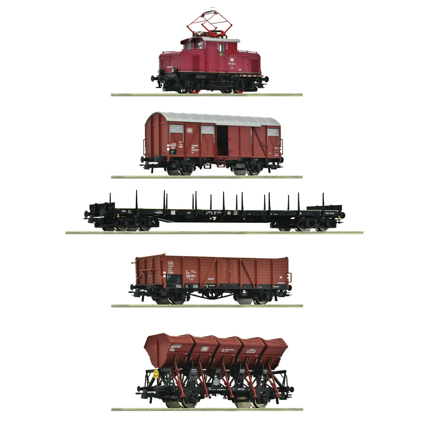 

Модель поезда ROCO HO 1/87 5500003/5510003 169 Электрический локомотив Грузовой автомобиль Цифровой звуковой эффект (DC/DCC) Дополнительный игрушечный поезд