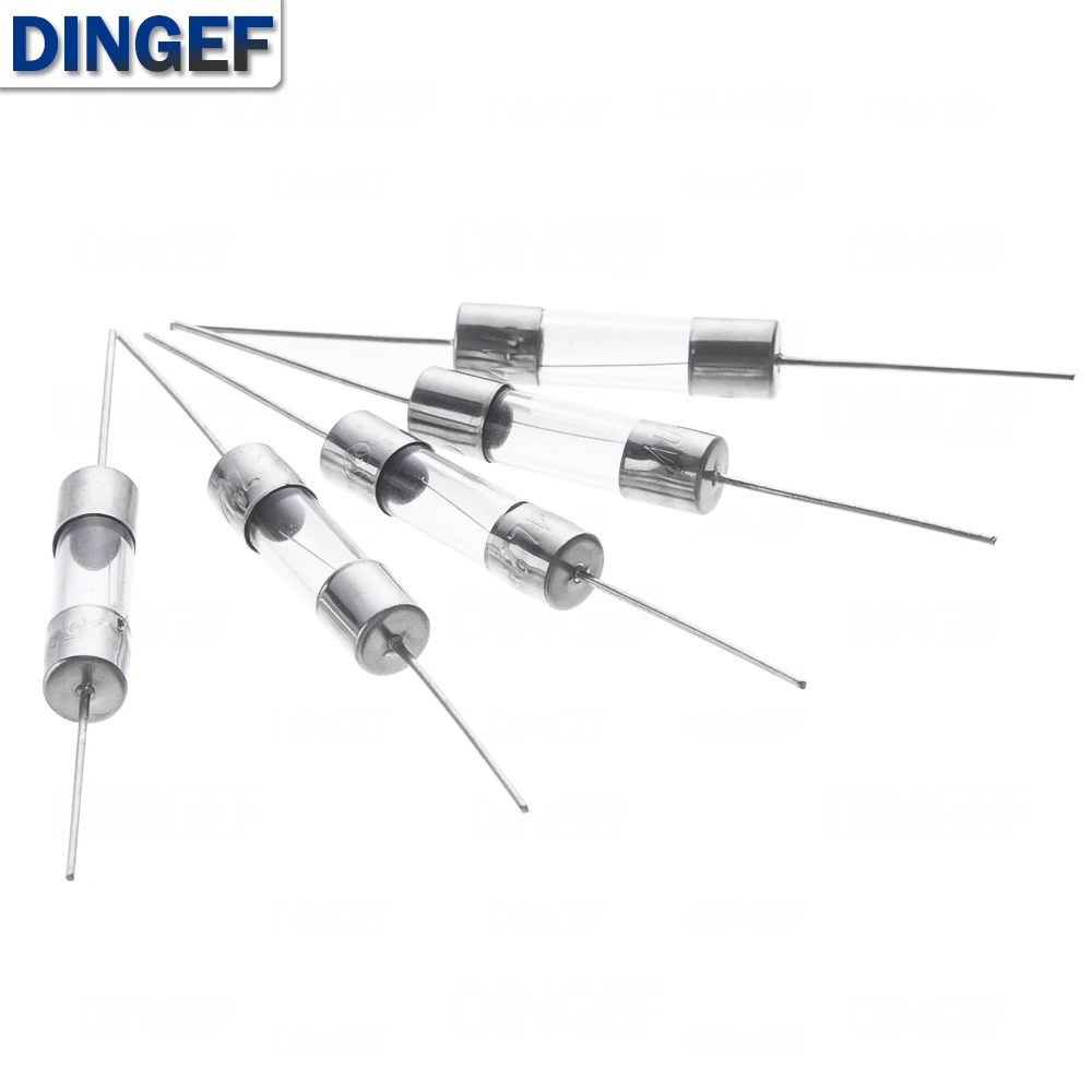 10PCS 5*20mm Axial Glass Fuse Fast Slow Blow 250V With Lead Wire 5*20 F 0.5A/1A/2A/3A/3.15A/4A/5A/6.3A/8A/10A/12A/15A fuse tube
