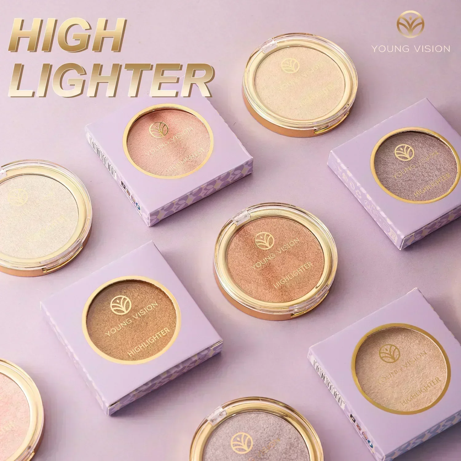 6 cores destaque pó shimmer glitter ilumina o tom da pele duradoura moda multifuncional sombra de olho nova paleta de maquiagem corporal