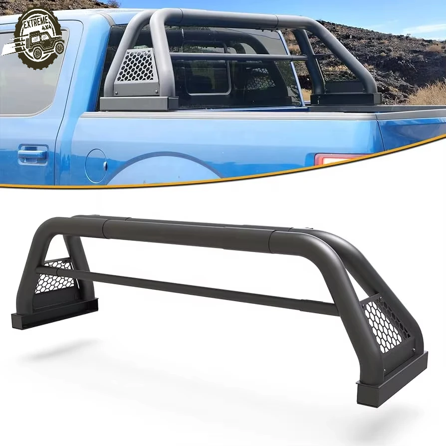 

Stainless Steel Sport Rack Roll Bars Universal Fit for All Sizes Pickup Trucks Including for Ford F150 and Chevy