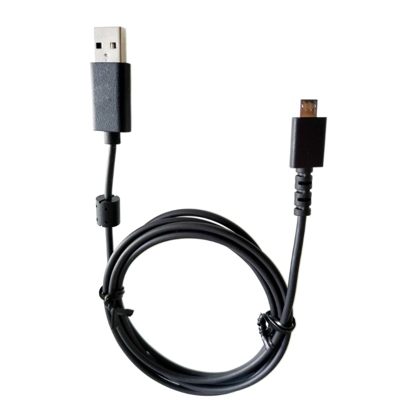 For Logitech G502 Durable Braided USB Mouse Cable Black Charging Cord Mouse Adapter For G502 Lightspeed Wireless Mice-