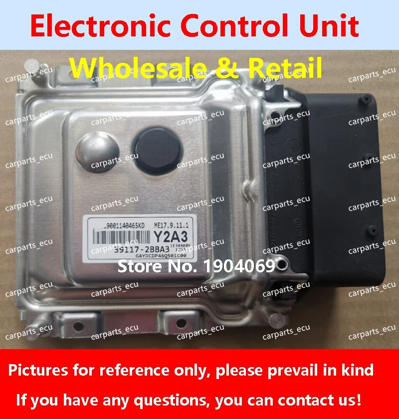 

39117-2BBA3 Y2A3 For Hyundai kia rio cerato car Engine computer board ME17.9.11.1 39119-2BAZ0 B762 ECU 39128-2B540 S63A