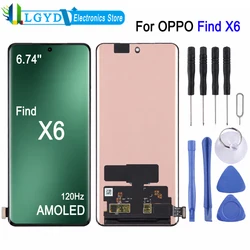 6.74'' 120Hz AMOLED Screen For OPPO Find X6 5G, PGFM10 Phone Display Touch Screen Repair Replacement Spare Part