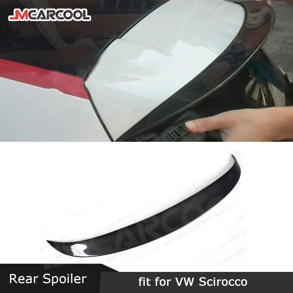 

JMCARCOOL For Volkswagen Scirocco Base R 2009-2013 GTS 2013 2014 Rear Spoiler Carbon Fiber / FRP Trunk Roof Wings Car Styling