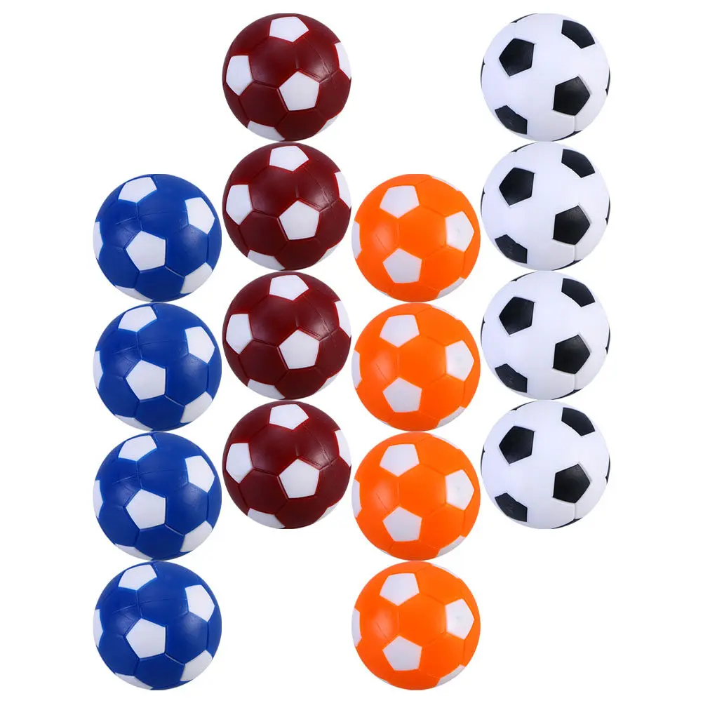 

16Pcs Table Football Accessories Standard 36Mm Plastic Foosball Replacement Balls Mini Colored Table Soccer Game Parts