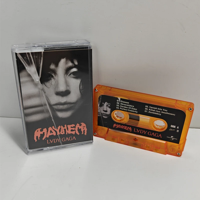 New Pop Lady Gaga The Fame Music Tape Mayhem Album Disease Cassettes Cosplay Walkman Car Recorder Soundtracks Box Party Music