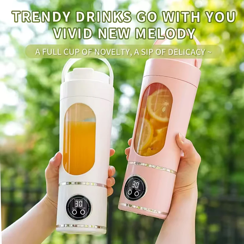 

Портативная соковыжималка 700 мл, блендер для смузи и коктейлей, прочные стальные лезвия, дизайн бутылки 2-в-1 для изготовления смузи в дороге