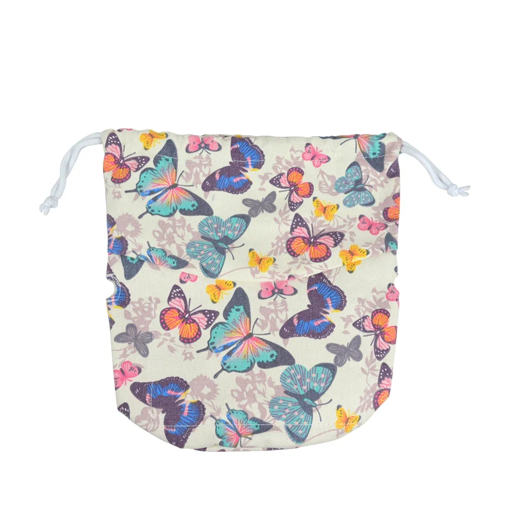 Tanqu New Drawstring Canvas Fabric Inner Pocket Lining for Obasket Obag Handbag Insert for O Basket O Bag