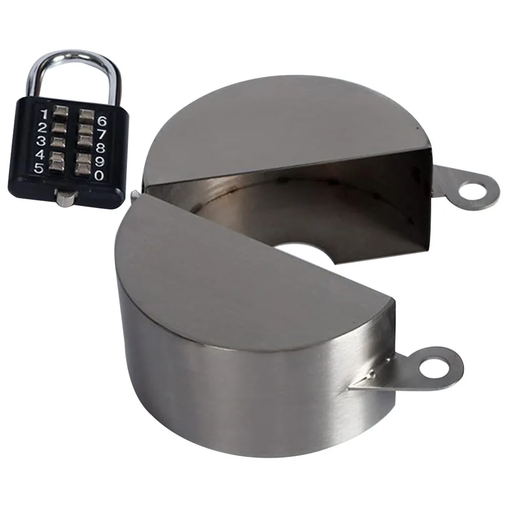 Faucet anti-theft lock for garden owners to prevent water theft with stainless steel and coded lock