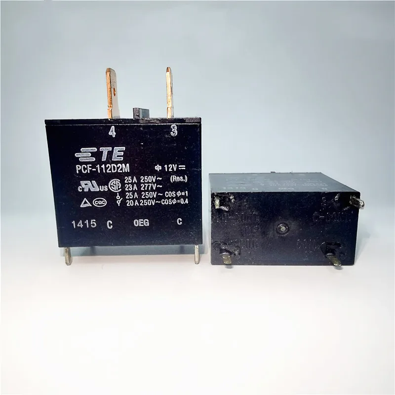 10PCS/LOT 100% New relay PCF-112D2M 12VDC PCF-124D2M  24VDC  PCF 112D2M  25A 250VAC   1 group normally open 4PIN