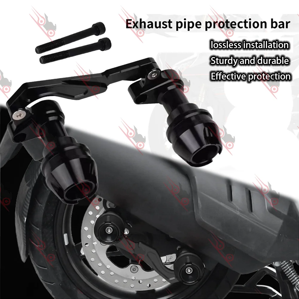 Motorrad-Auspuff-Schalldämpfer Sturzschutz Crash Slider für BMW C400X C400GT Anti-Drop-Ball CNC Aluminiumlegierung Zubehör