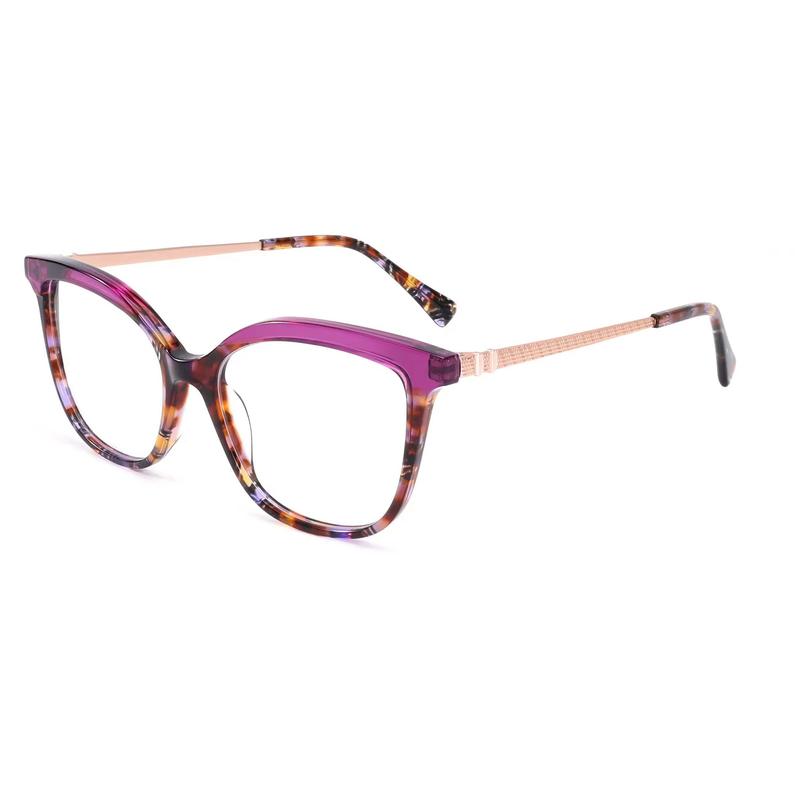 

VZONE Premium Cat Eye Laminated Acetate Metal Optical Frames Durable Designer Women Eyeglasses Eyewear