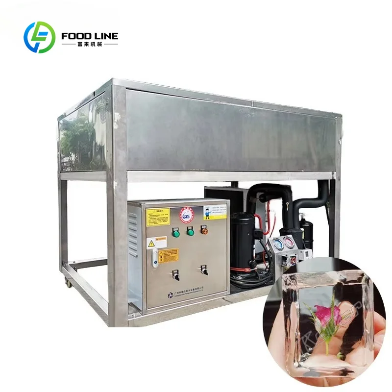 Customized Transparent/Clear Ice Making Machine to Make square Ice/ball Ice for Bars