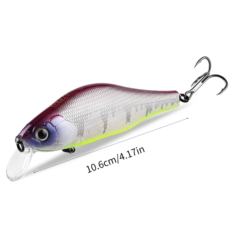 Topwater Minnow Fishing Erure Pike Fishing Crankbait Swimbait 10.6cm jerkbait