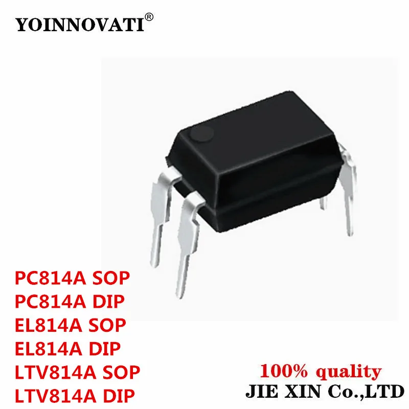 50pcs New Original PC814A PC814 EL814A EL814 LTV814A LTV814 B-C-D Imported Chip SOP Direct Insert DIP Optocoupler module Stock