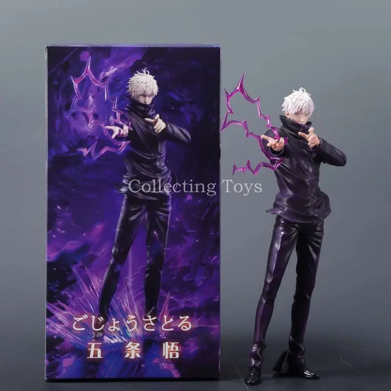 

In Stock 31cm Jujutsu Kaisen Satoru Gojo Figure With Special Effects Standing Model Statue Anime Collectible Pvc Figure Gift Toy