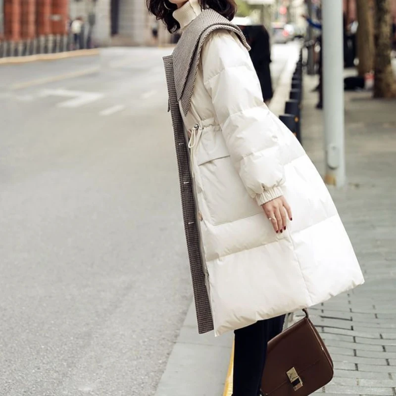 سترة نسائية شتوية 2025 بتصميم جديد وخصر متخصص ورفيعة وسميكة ودافئة #4