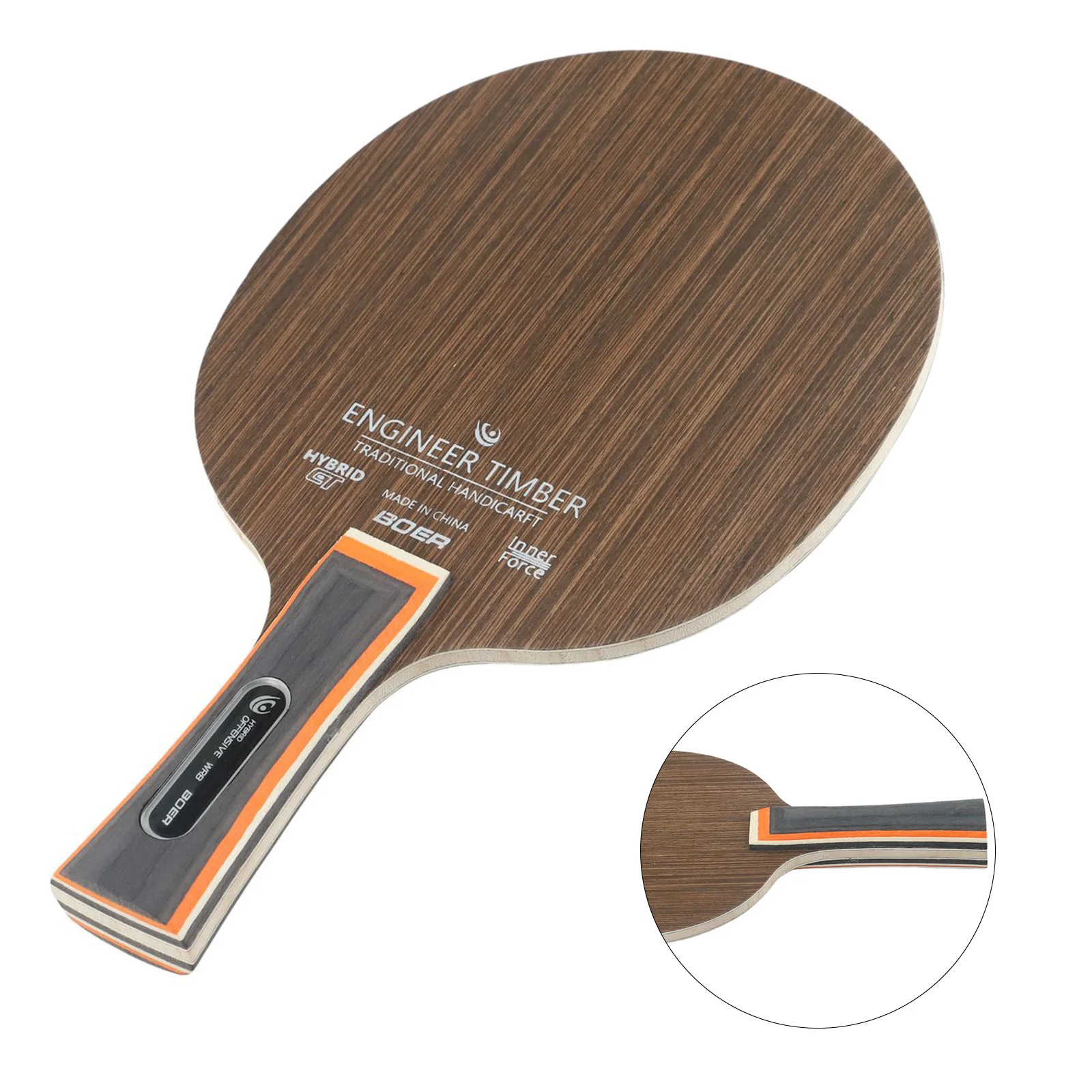 卓球ラケットパーツ、ダルベルジア鉄の剣の木、卓球ボード、ブレードベース、5プライ、ピンポン、パドル、ボトムプレート