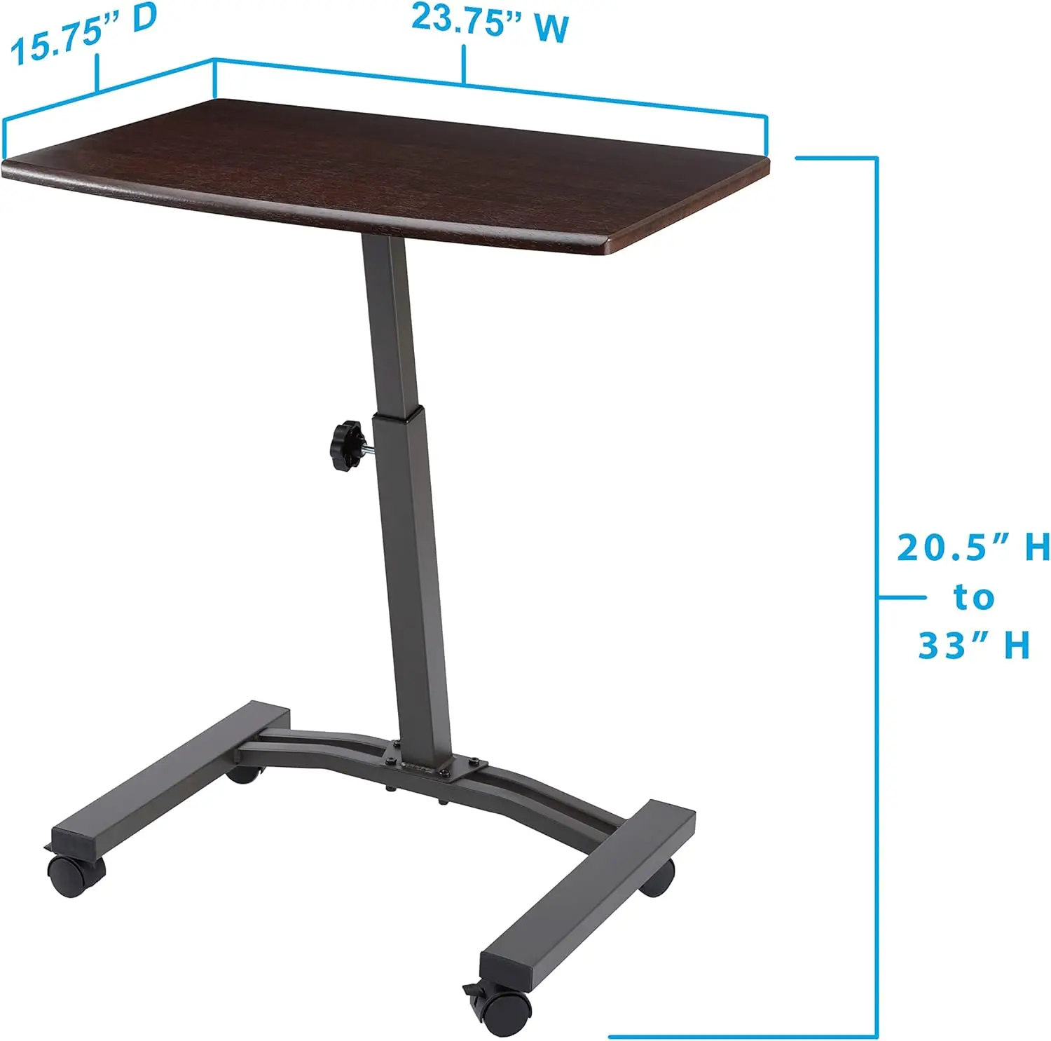 Combohome Height Adjustable Portable Mini Steel Wood Notebook Stand Laptop Desk for Bed