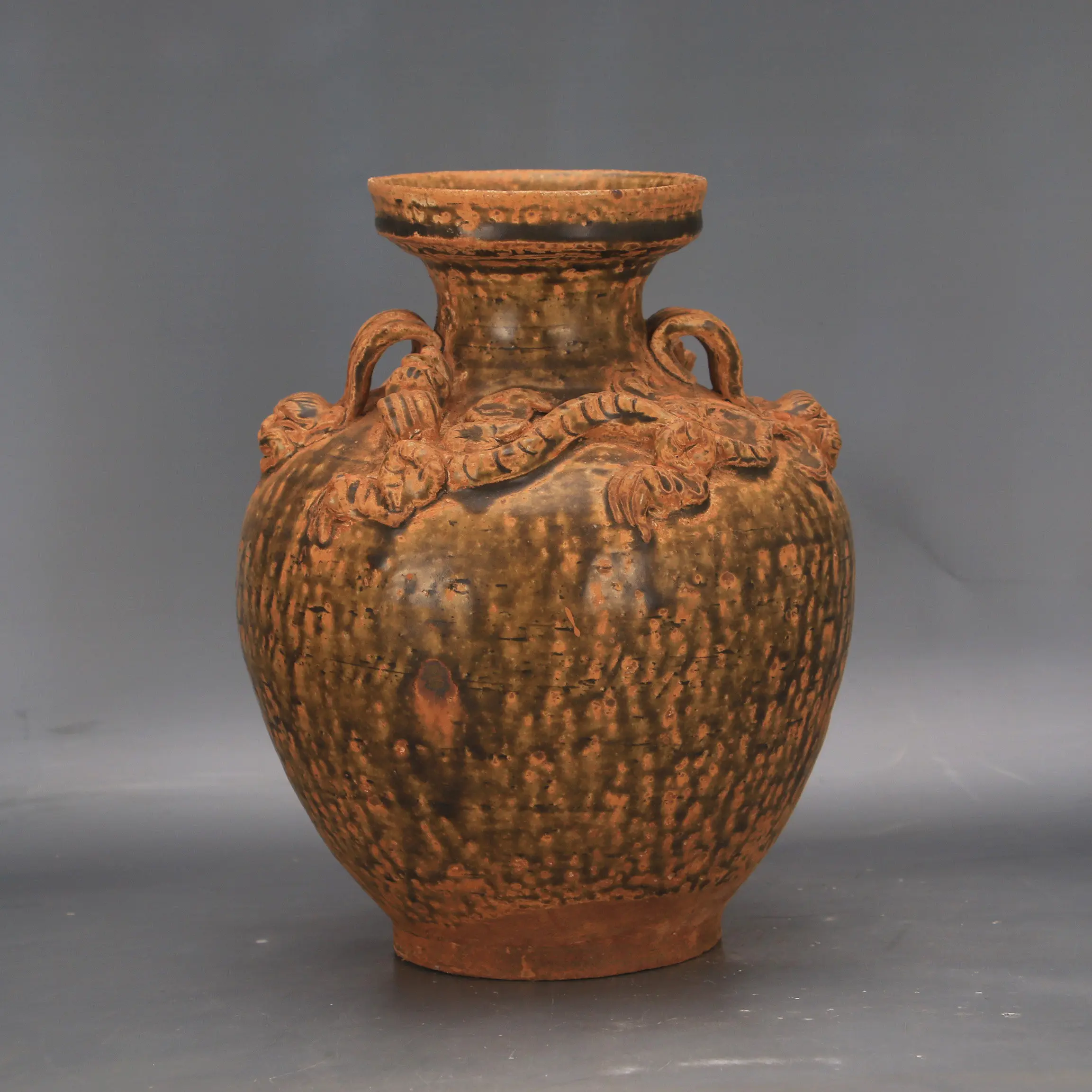 Qin Han Yue Kiln Style Celadon Chicken Head Ewer Pitcher Home Decor Hotel Vintage Collectible Handmade Reproduction