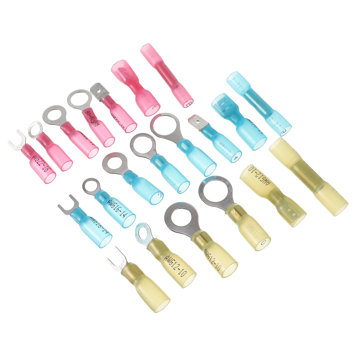 

120 шт., клеммы для медных проводов, термоусадочные водонепроницаемые изолированные разъемы, автомобильные морские проекты, электрооборудование