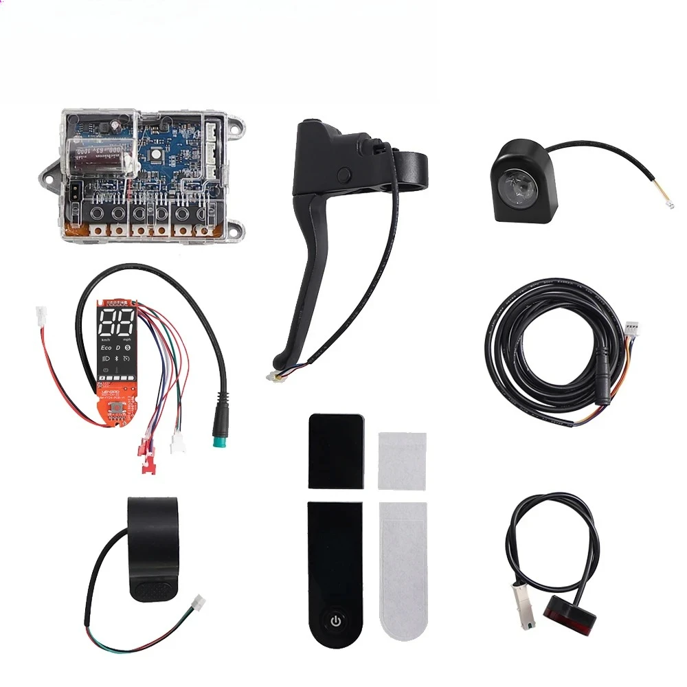 

Электрический скутер для Xiaomi M365/PRO, контроллер материнской платы, цифровой дисплей BT с тормозным рычагом, ускоритель переднего и заднего фонаря