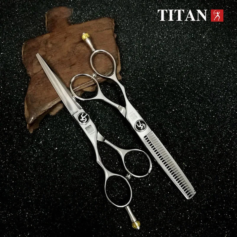 Titan Hair Kit Shears Barber Scissors Hairdressing Scissors Professional 5.5, 6.0 Inch Left Handed Set of Scissors