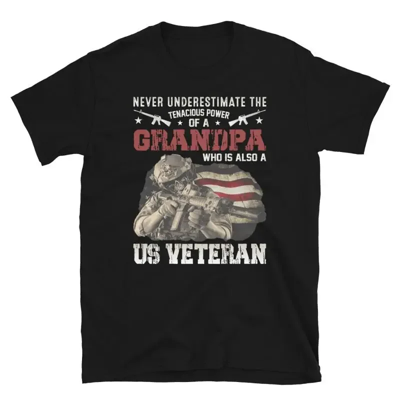 Soldier Honor Duty America Grandpa US Veteran T-Shirt