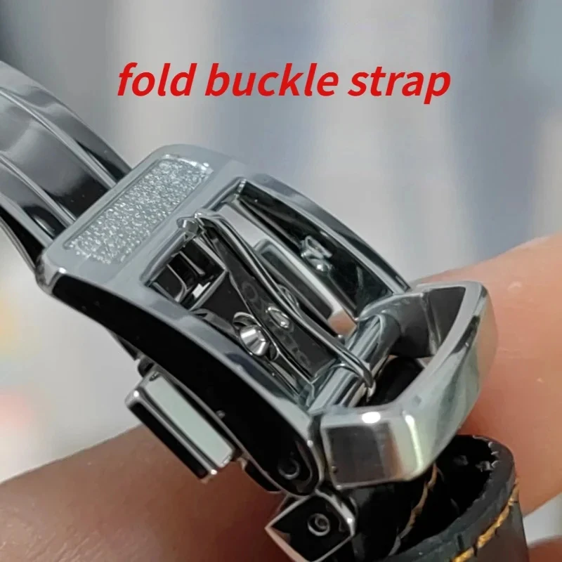 38 мм Японские кварцевые часы VH31 с G-S S-B-G-W253, сапфировое стекло, пузырьковое зеркало, водонепроницаемые часы, кожаный ремешок, НОВАЯ точка доступа