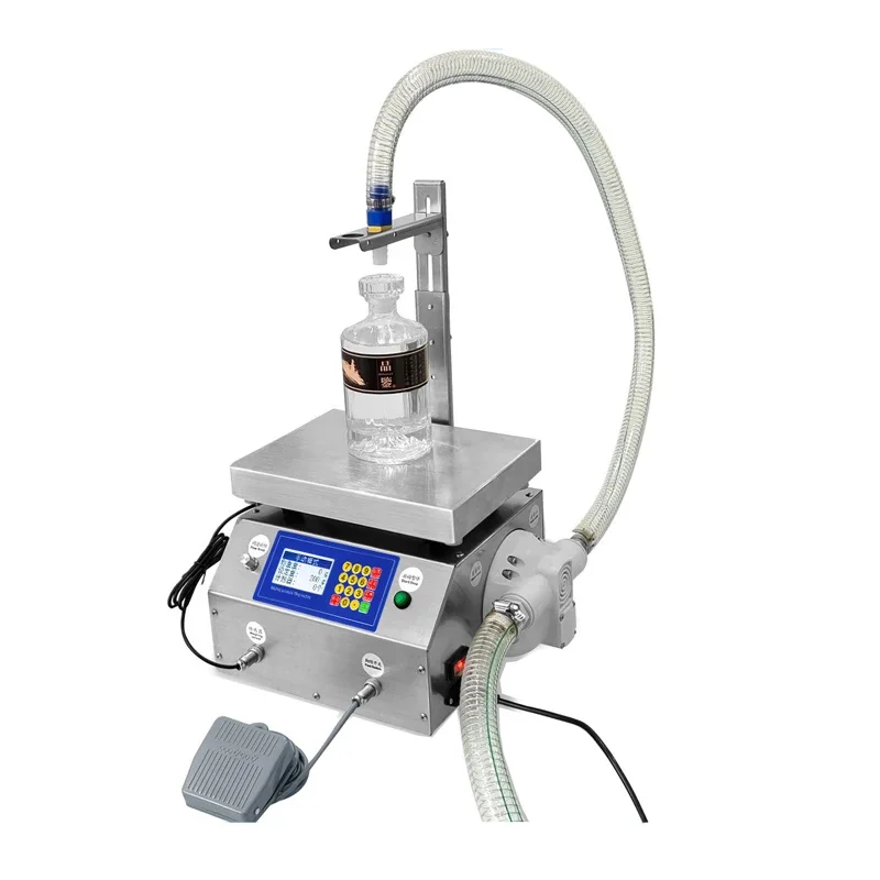 Weighing Liquid Filling Machine 30kg Capacity High Speed Diaphragm Pump Filler For Water Oil Detergent