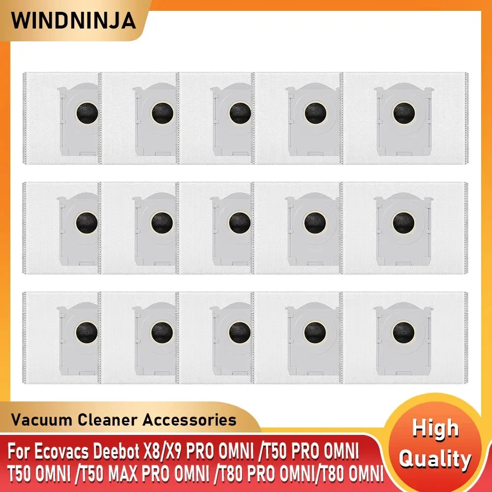 Staubbeutel für Ecovacs Deebot X8 X9 PRO OMNI T50 PRO OMNI T50 OMNI T50 MAX PRO OMNI T80 PRO OMNI T80 OMNI Yeedi S14 Plus Teile