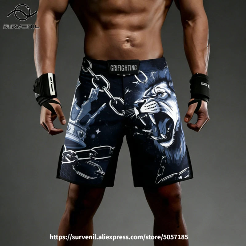 

Шорты для грэпплинга Lion MMA & BJJ: усиленные швы, для единоборств, без ги, для борьбы, дзюдо, бразильского джиу-джитсу