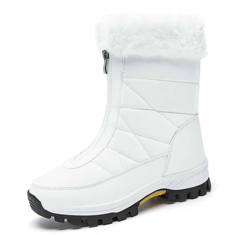 2025 New Style Casual Women's Boots Plus Size Cotton Shoes Fleece-Lined And Thickened Warm Snow Boots Northern Cotton Boots