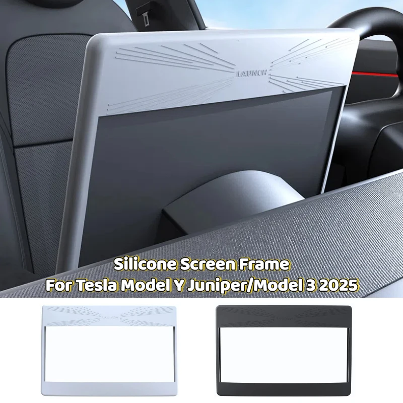 

Screen Protector Fully Cover for Tesla Model Y Juniper/Model 3 2025 Silicone Central Control GPS Navigation Frame Car Interior