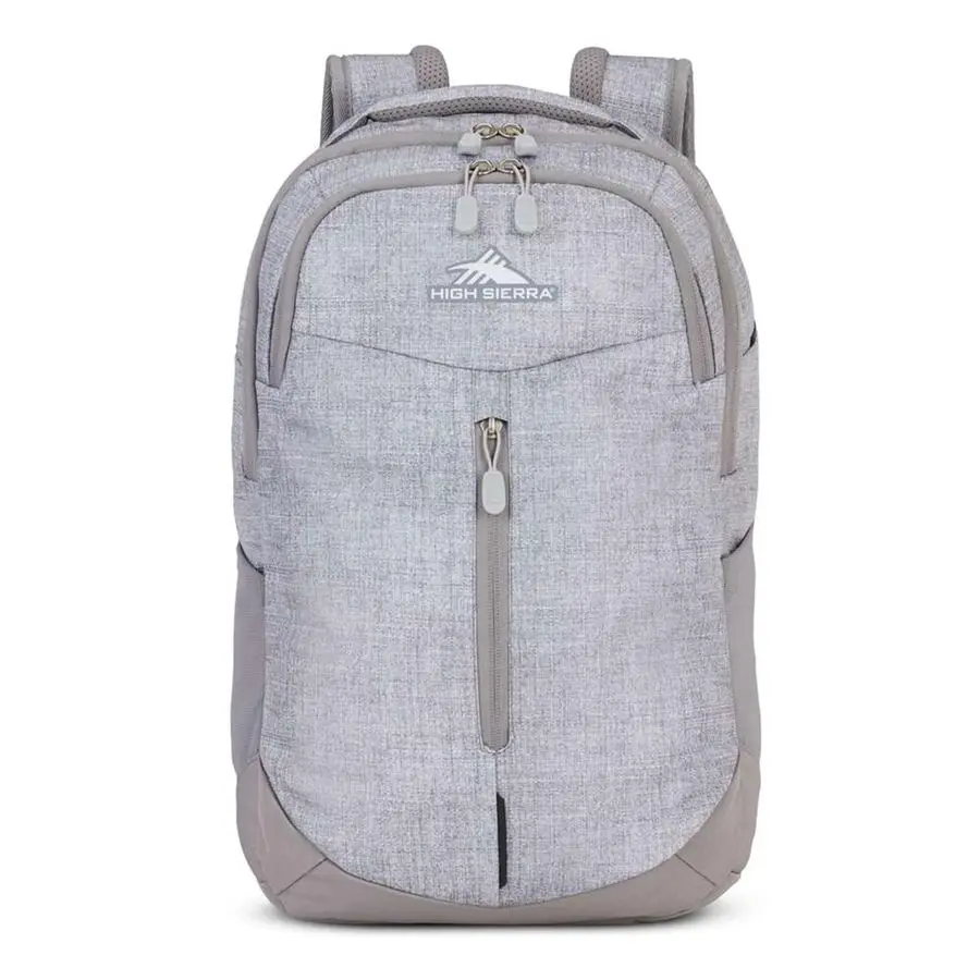 

Sierra Swerve Pro Adjustable Travel or Work Laptop Bookbag Backpack with Laptop Hammock and Water Bottle Compartments, Silver He