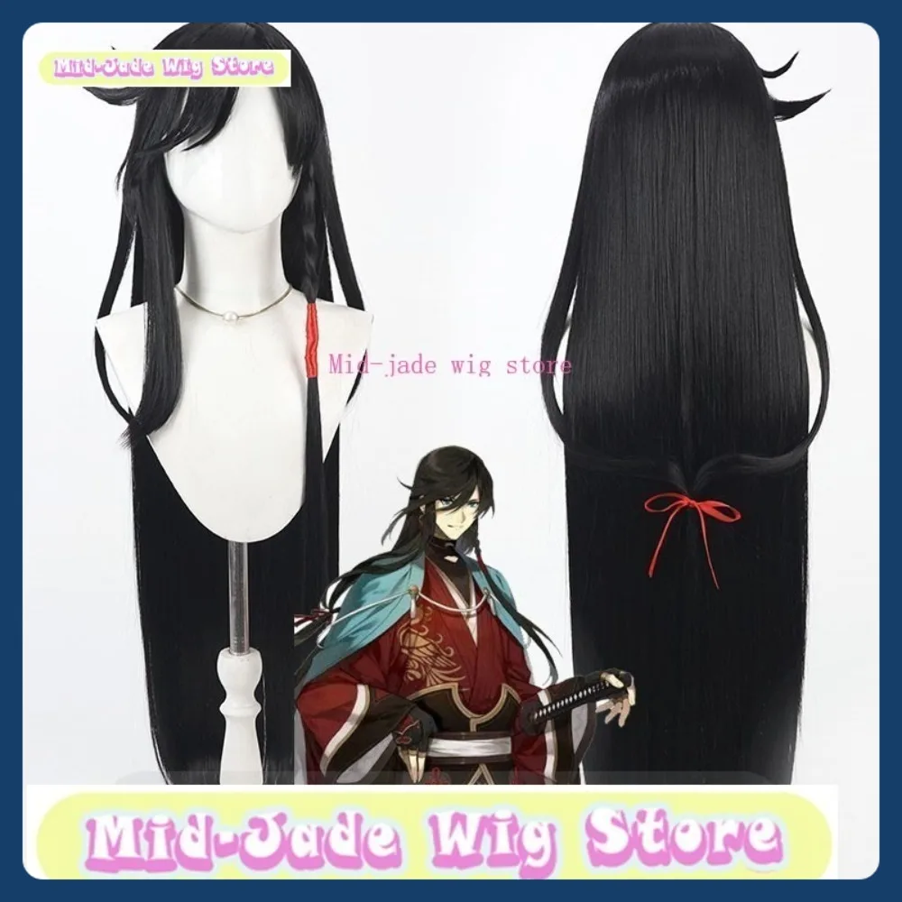 Wig Mid-Jed Toko Touken Ranbu Izuminokami Kanesada Wig Cosplay Permainan Anime Rambut Sintetis Bermain Peran Pesta Halloween