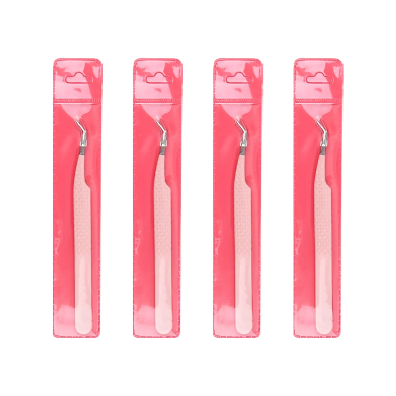 1 Pcs Eyelash Extension Tweezers Anti Static Stainless Steel Tweezers Makeup Lashes Nail Art Sticker Rhinestones Picking Tools